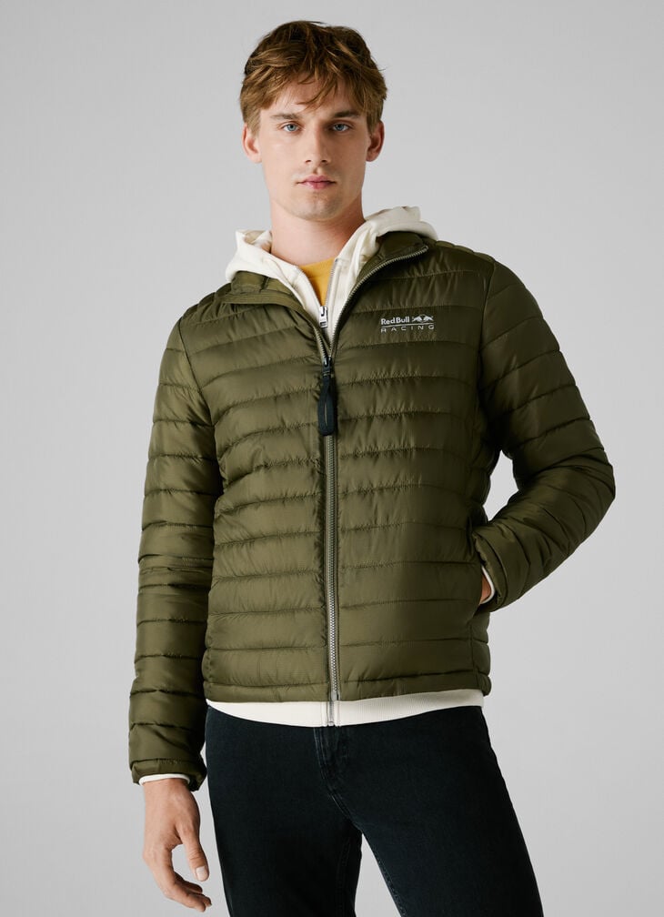 Pepe Jeans printed logo puffer jacket