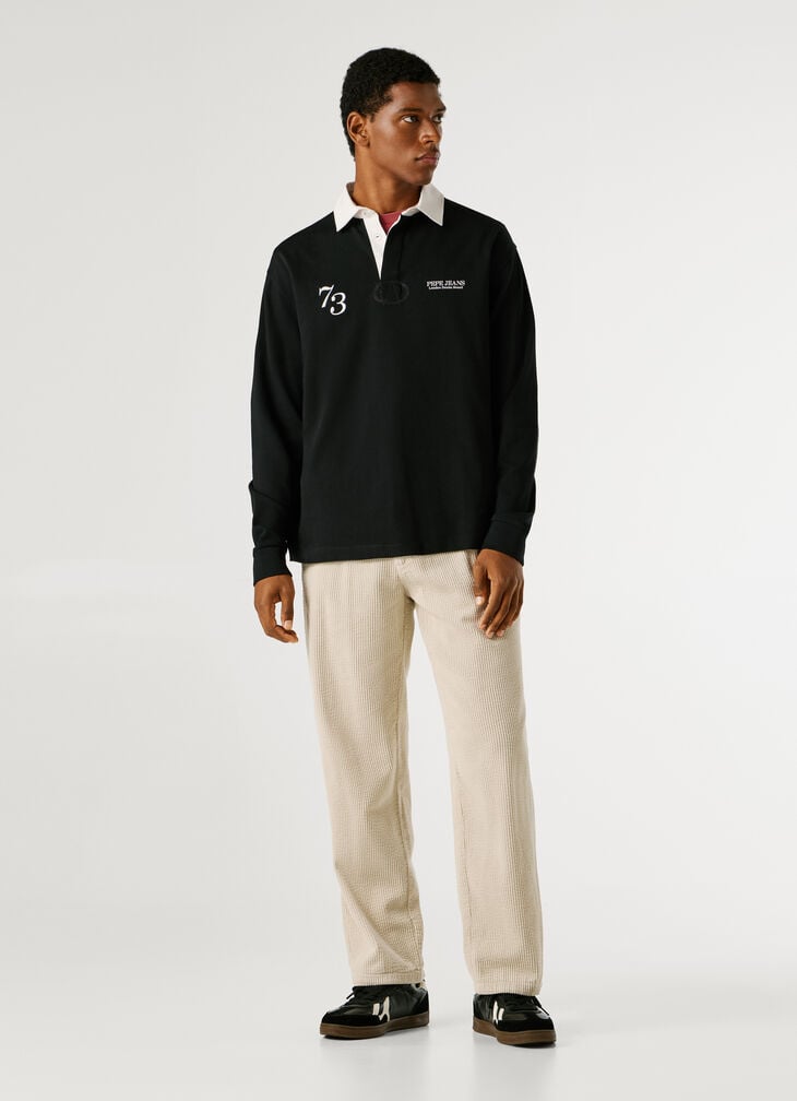 Pepe Jeans Printed Logo Rugby Polo