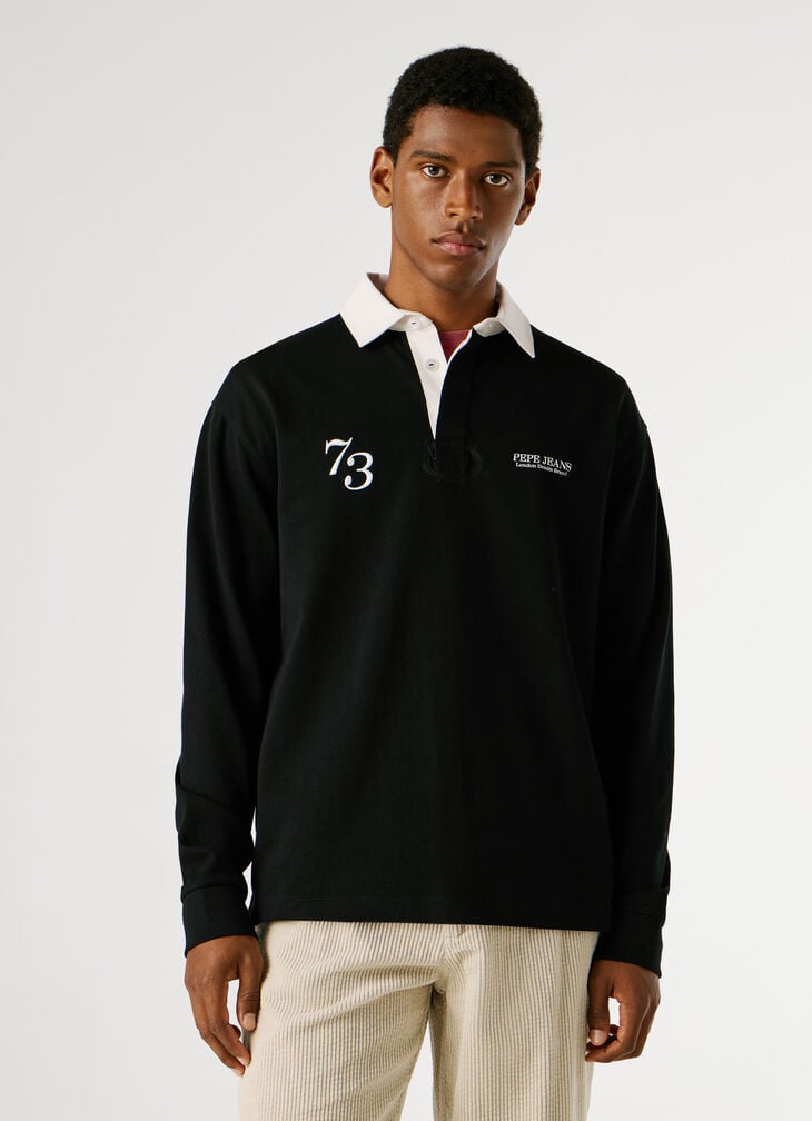 Pepe Jeans Printed Logo Rugby Polo