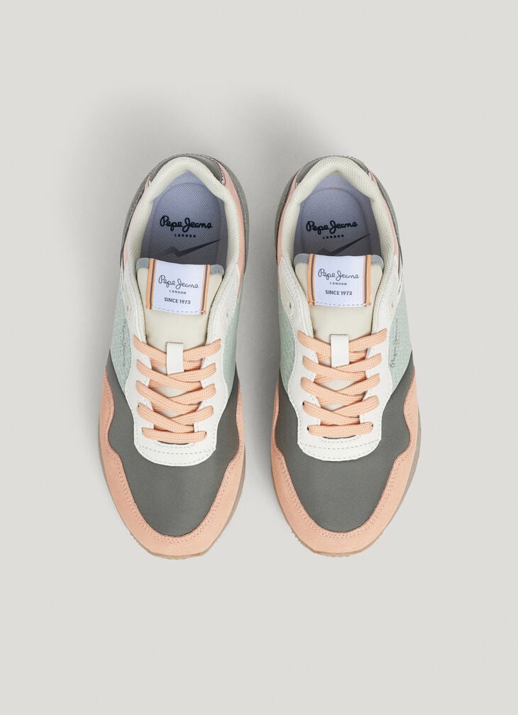 Pepe Jeans Printed Logo Running Trainers