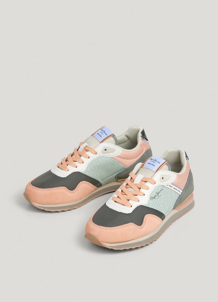 Pepe Jeans Printed Logo Running Trainers