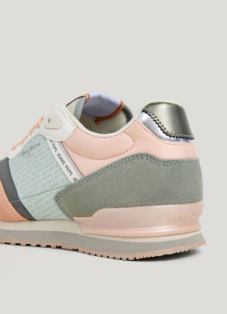 Pepe Jeans Printed Logo Running Trainers