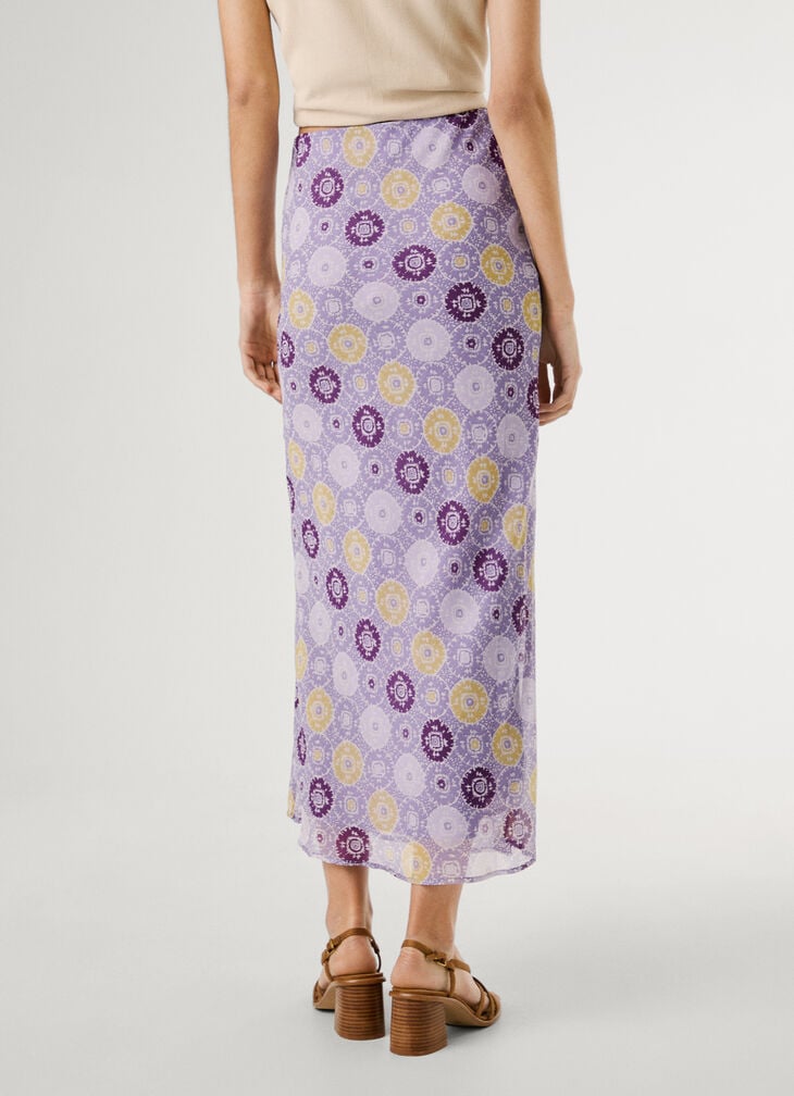 Pepe Jeans Printed Midi Skirt