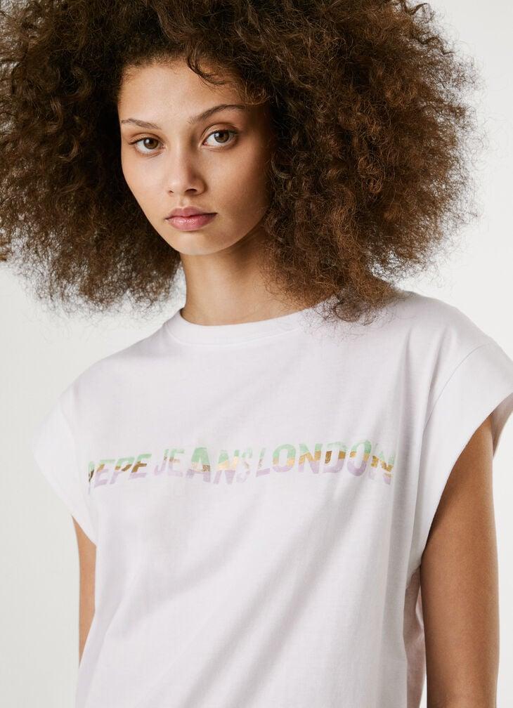 Pepe Jeans Printed Multicolor Logo T-shirt