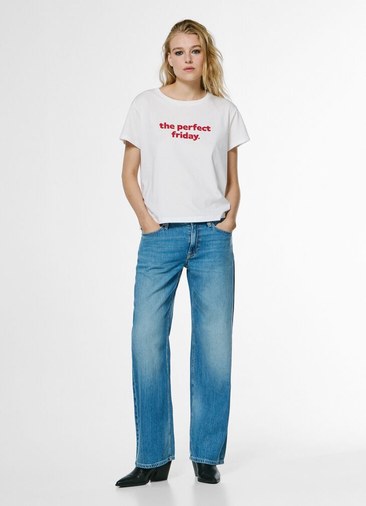 Pepe Jeans Printed Text T-shirt