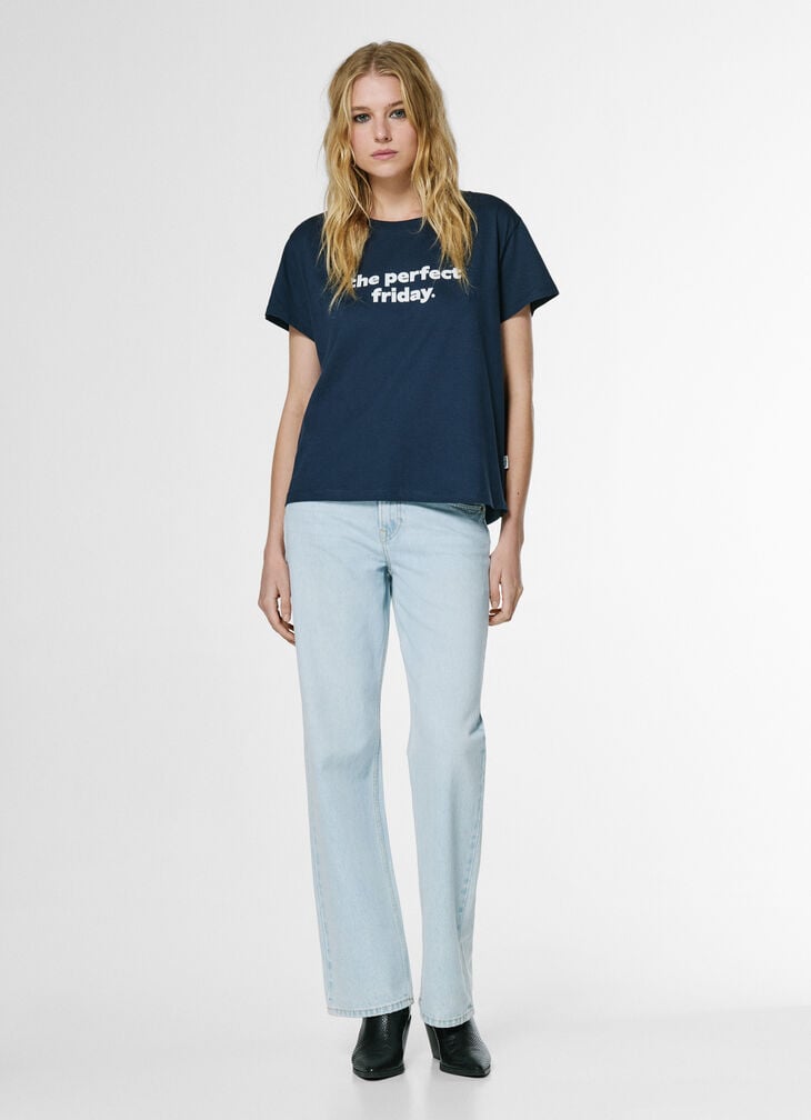 Pepe Jeans Printed Text T-shirt