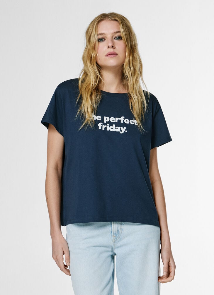 Pepe Jeans Printed Text T-shirt
