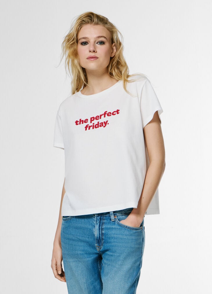 Pepe Jeans Printed Text T-shirt