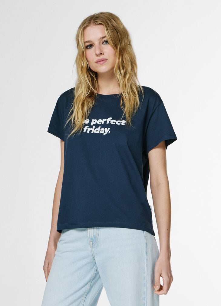 Pepe Jeans Printed Text T-shirt