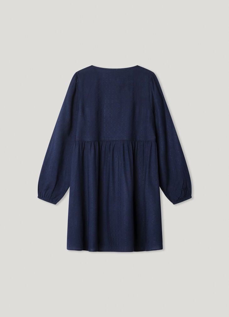 Pepe Jeans Puff Sleeve Mini Dress