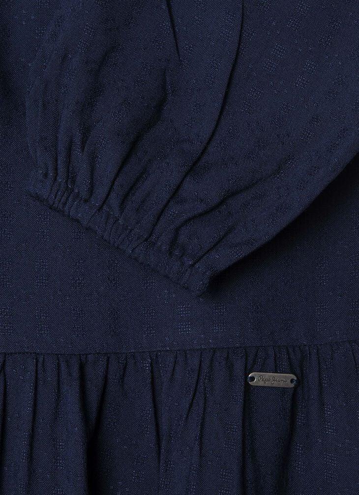 Pepe Jeans Puff Sleeve Mini Dress