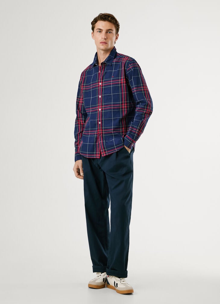 Pepe Jeans Regular Fit Checked Poplin Shirt