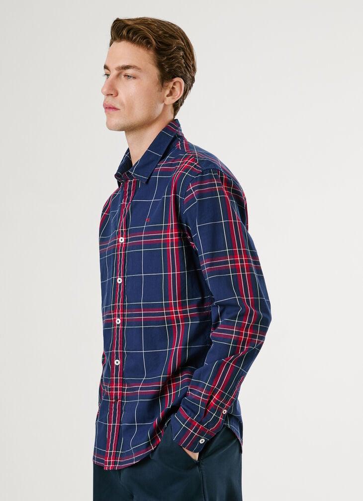 Pepe Jeans Regular Fit Checked Poplin Shirt