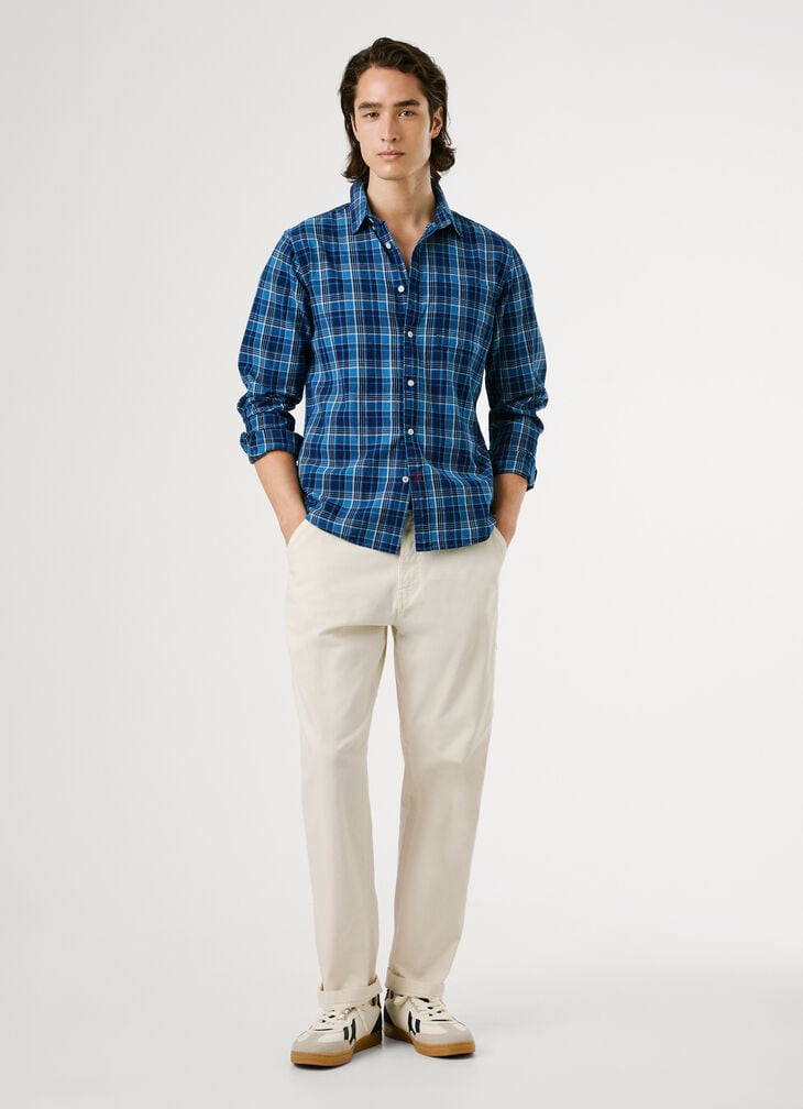 Pepe Jeans Regular Fit Checked Poplin Shirt