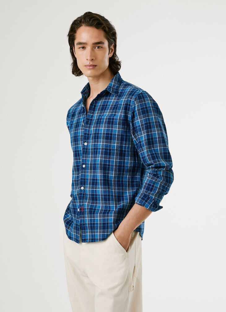 Pepe Jeans Regular Fit Checked Poplin Shirt