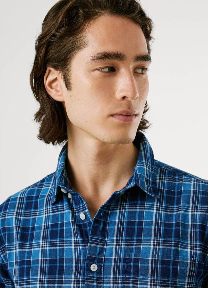 Pepe Jeans Regular Fit Checked Poplin Shirt