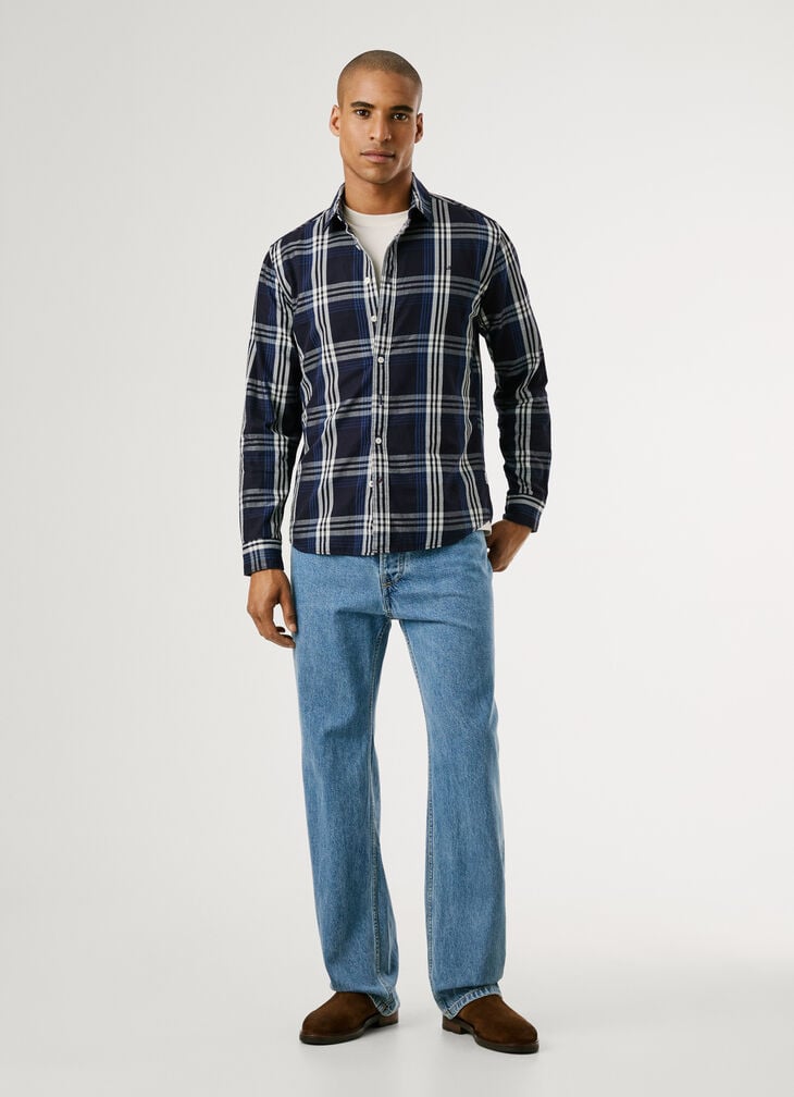 Pepe Jeans Regular Fit Checked Twill Shirt