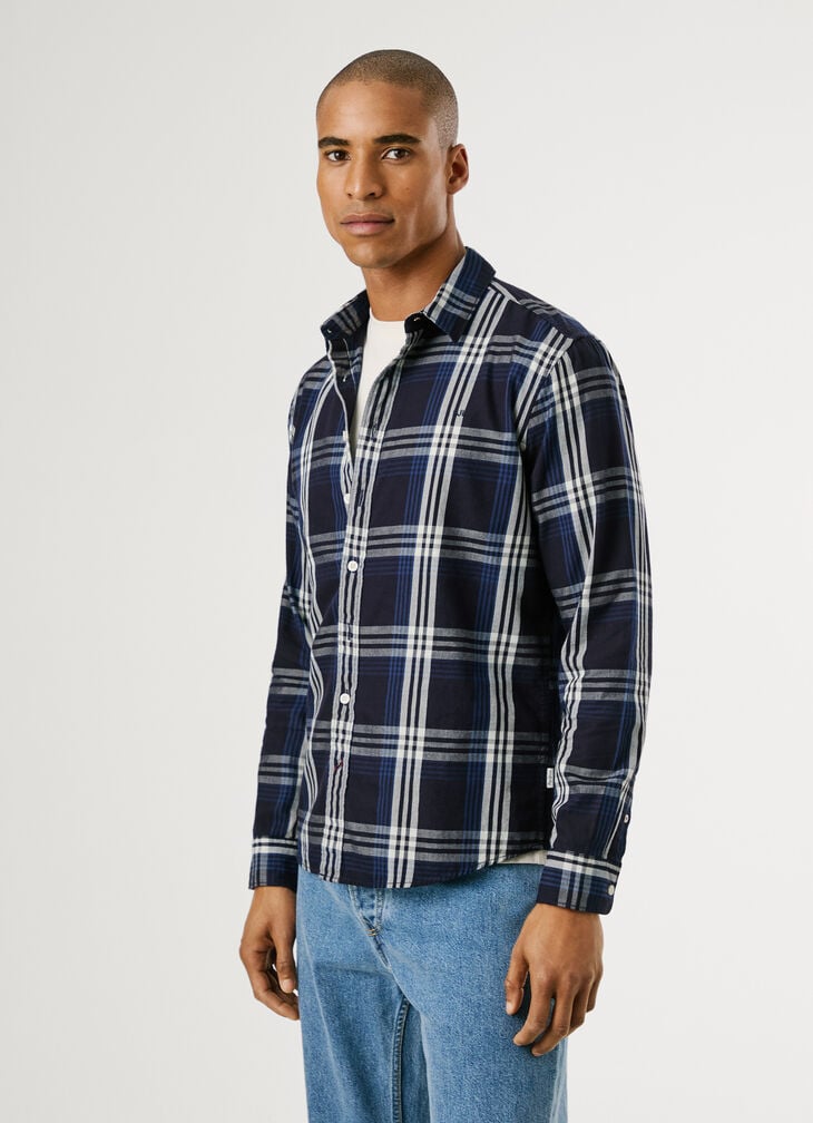 Pepe Jeans Regular Fit Checked Twill Shirt