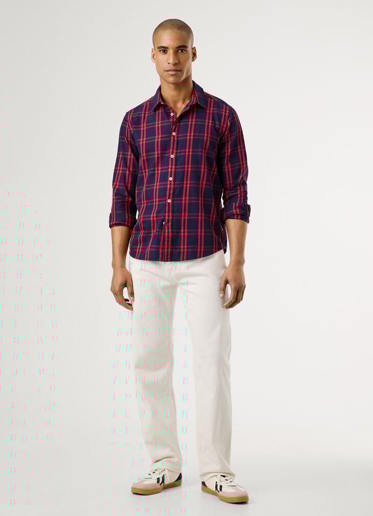 Pepe Jeans Regular Fit Checked Twill Shirt