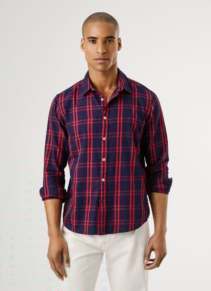 Pepe Jeans Regular Fit Checked Twill Shirt