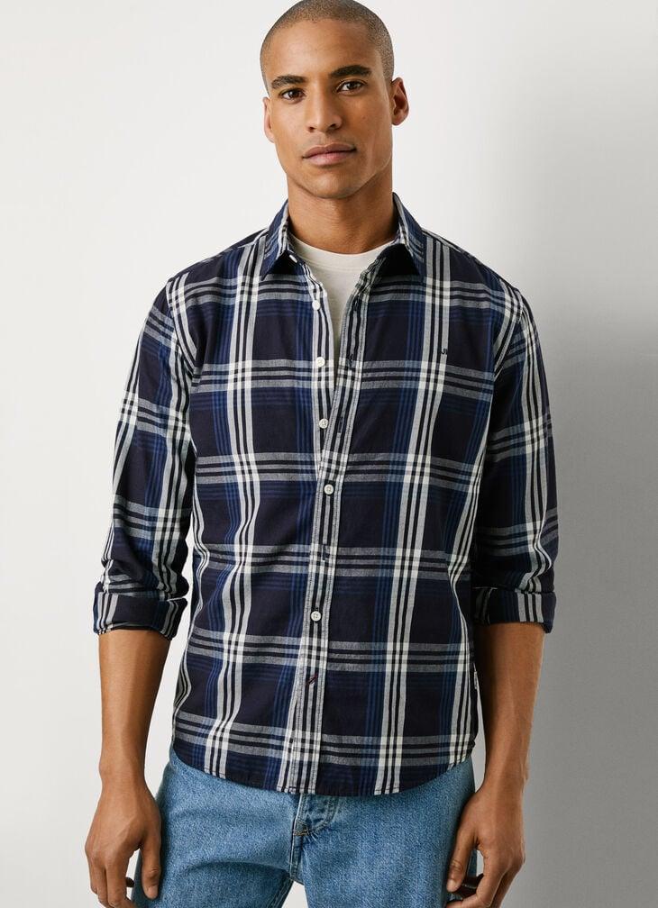 Pepe Jeans regular fit checked twill shirt