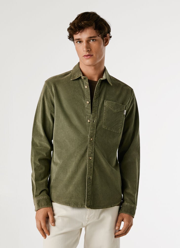 Pepe Jeans Regular Fit Corduroy Shirt