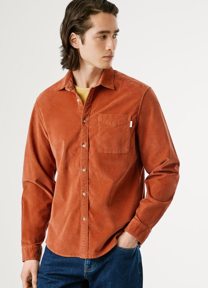 Pepe Jeans regular fit corduroy shirt