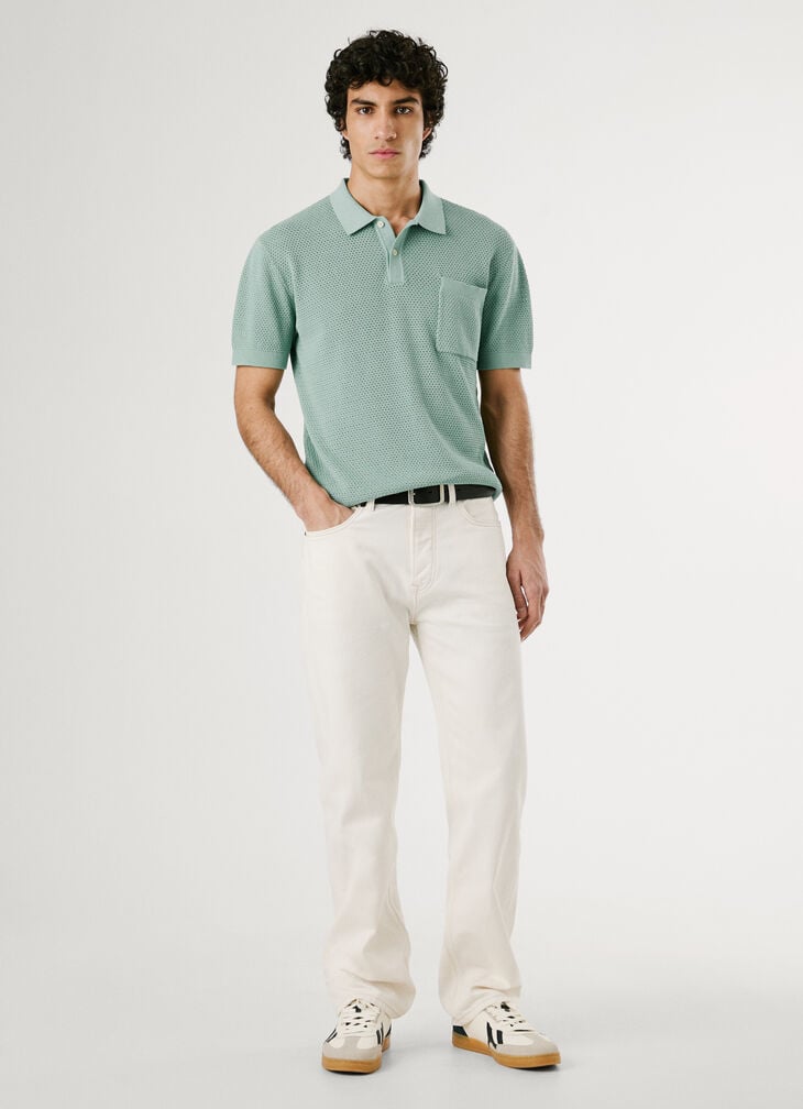 Pepe Jeans Regular Fit Crochet Polo