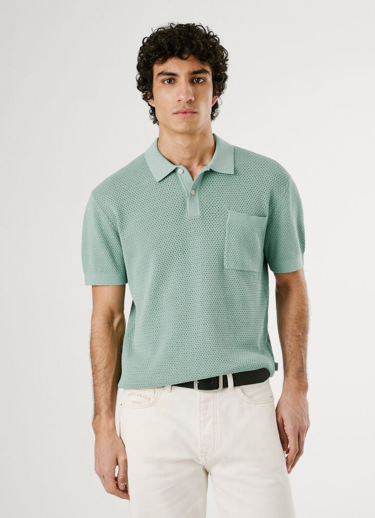 Pepe Jeans Regular Fit Crochet Polo