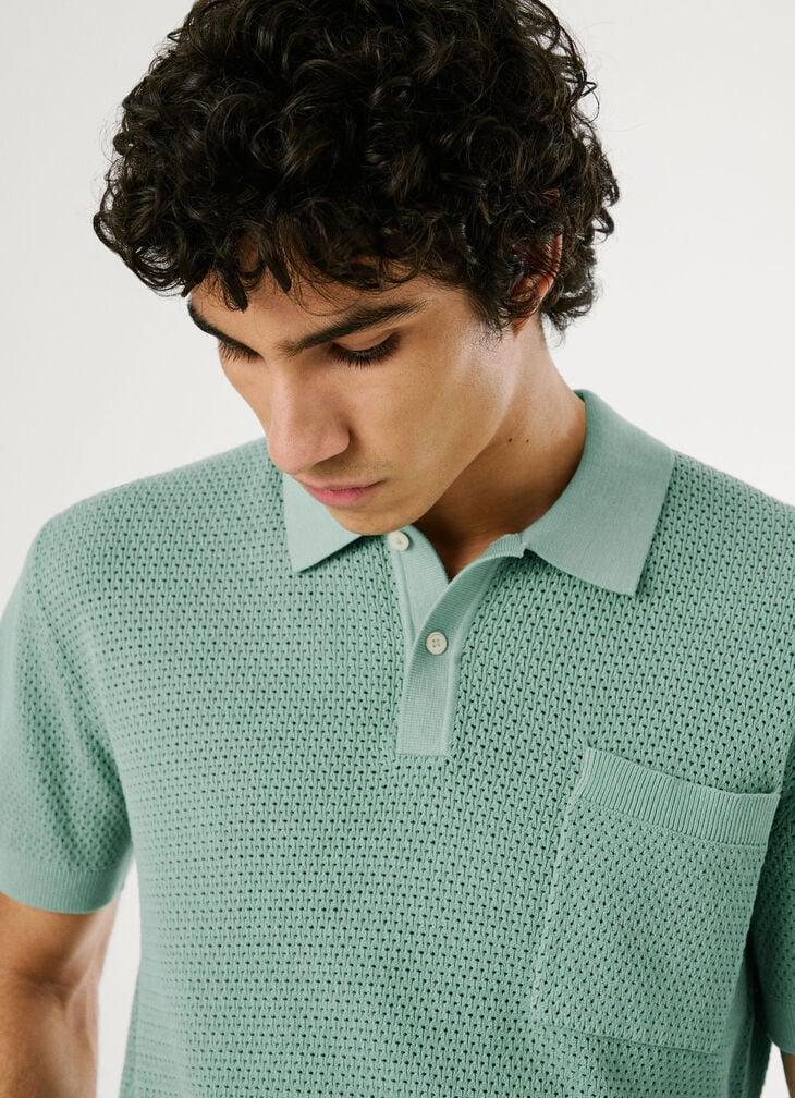 Pepe Jeans Regular Fit Crochet Polo