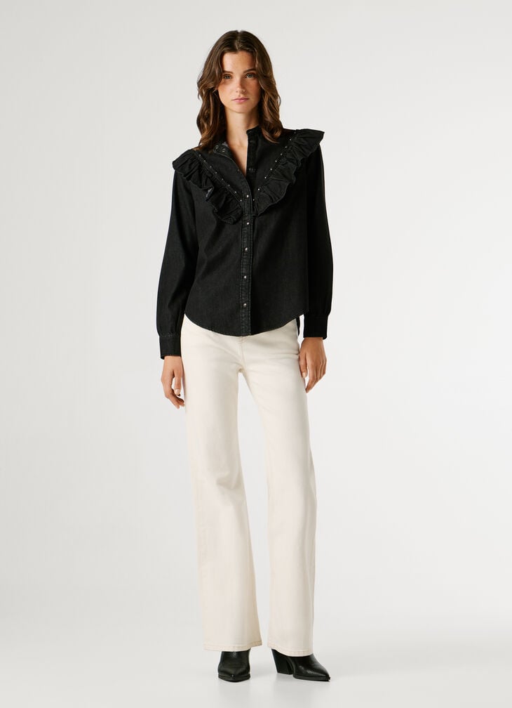 Pepe Jeans Regular Fit Denim Blouse