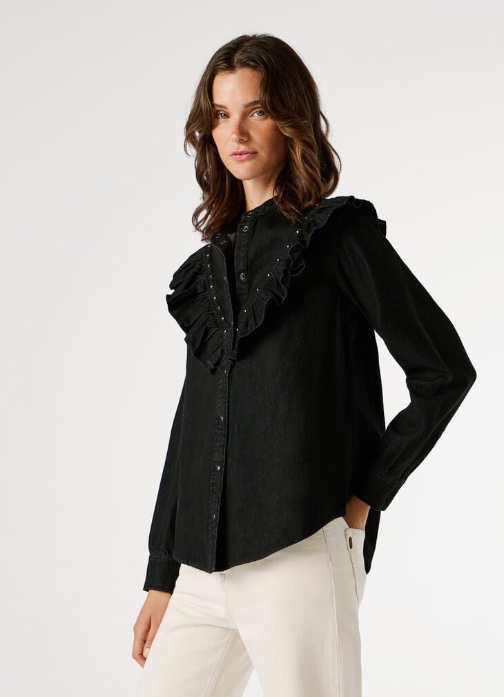 Pepe Jeans Regular Fit Denim Blouse