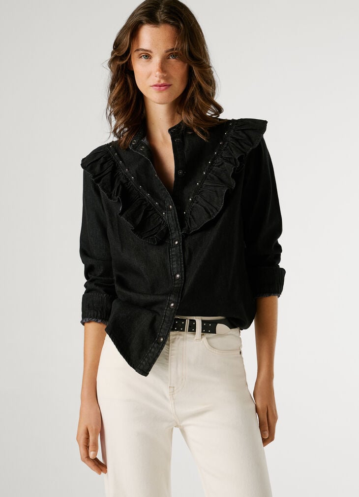 Pepe Jeans regular fit denim blouse