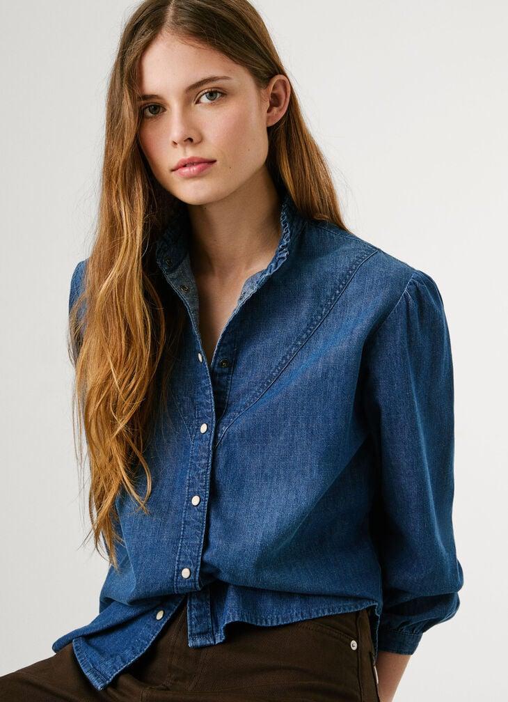Pepe Jeans regular fit denim blouse