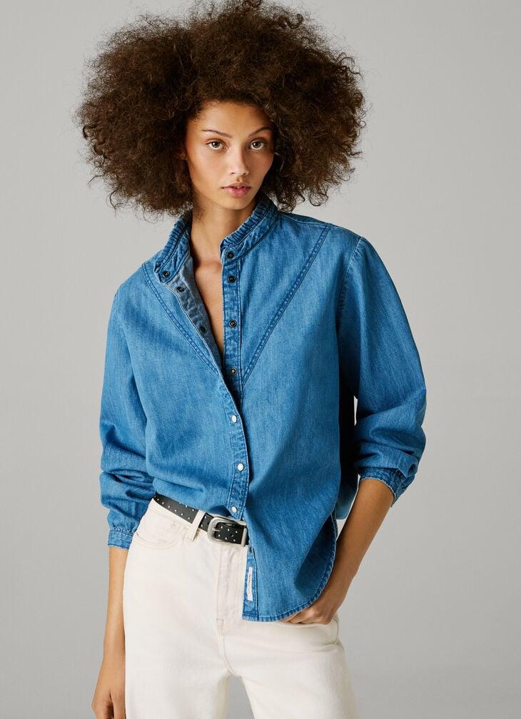 Pepe Jeans regular fit denim blouse