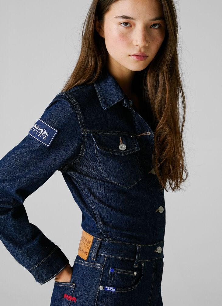 Pepe Jeans Regular Fit Denim Maxi Jumpsuit