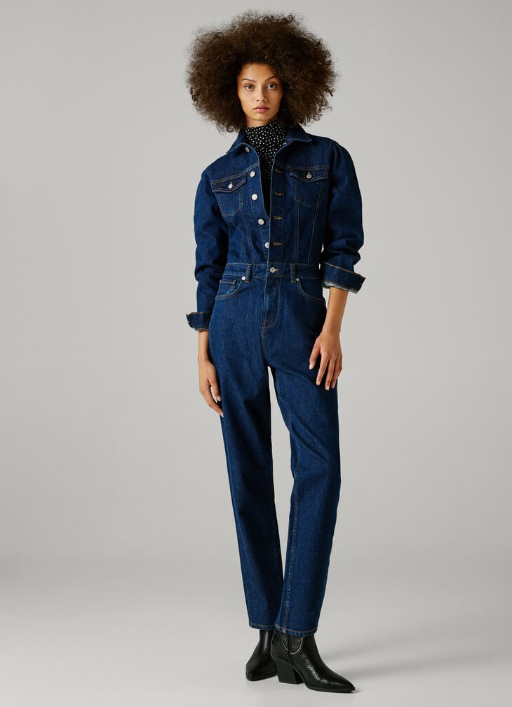 Pepe Jeans regular fit denim maxi jumpsuit