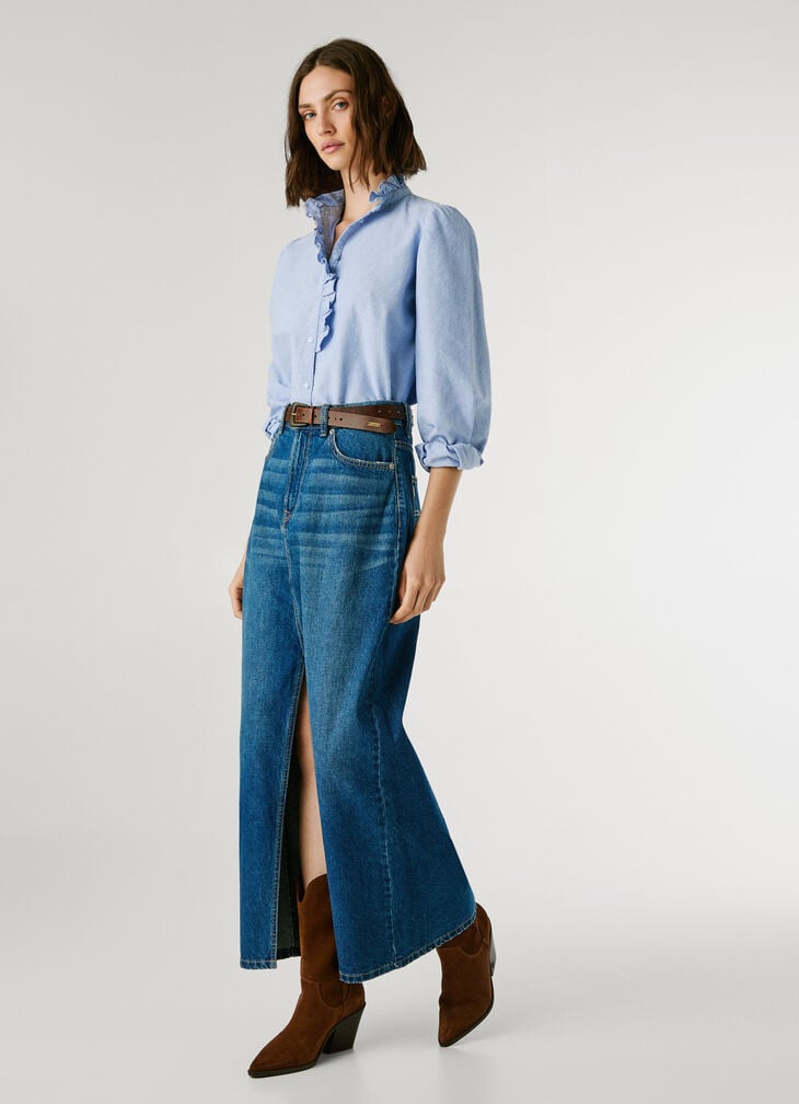 Pepe Jeans regular fit denim maxi skirt