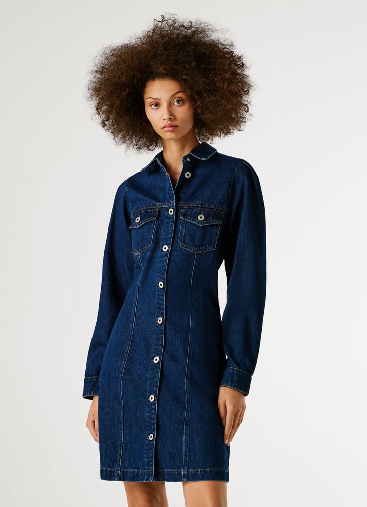 Pepe Jeans Regular Fit Denim Mini Dress