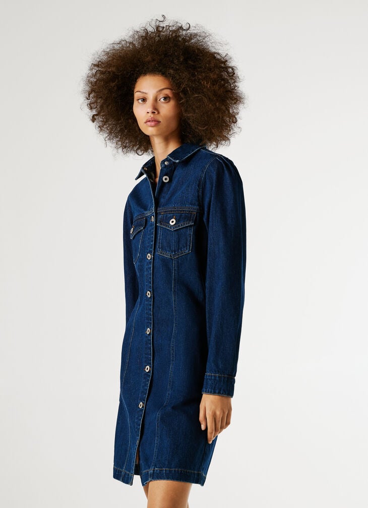 Pepe Jeans Regular Fit Denim Mini Dress
