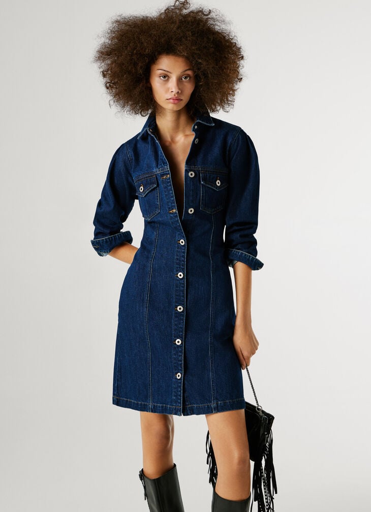 Pepe Jeans regular fit denim mini dress