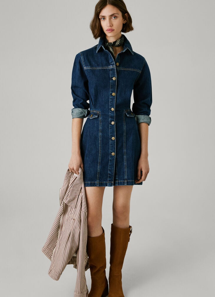 Pepe Jeans regular fit denim mini dress