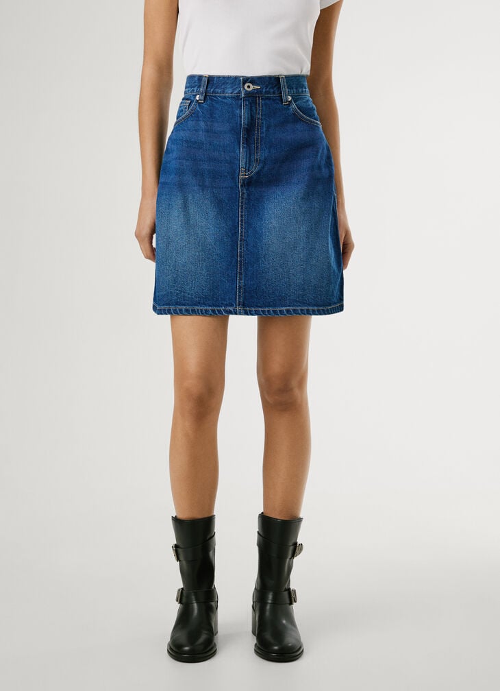 Pepe Jeans Regular Fit Denim Mini Skirt