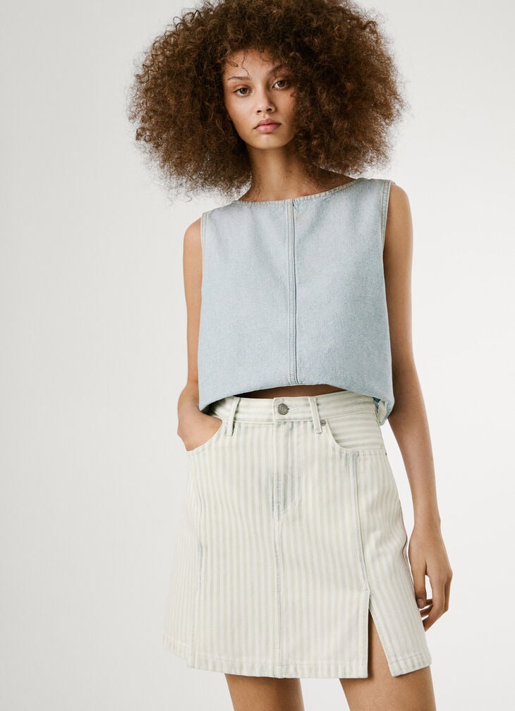 Pepe Jeans regular fit denim mini skirt