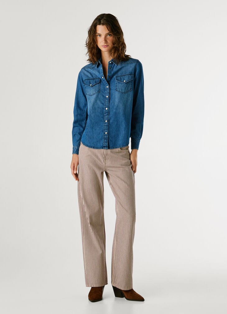 Pepe Jeans Regular Fit Denim Shirt