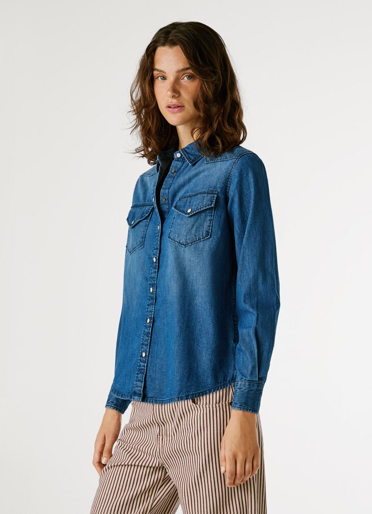 Pepe Jeans Regular Fit Denim Shirt