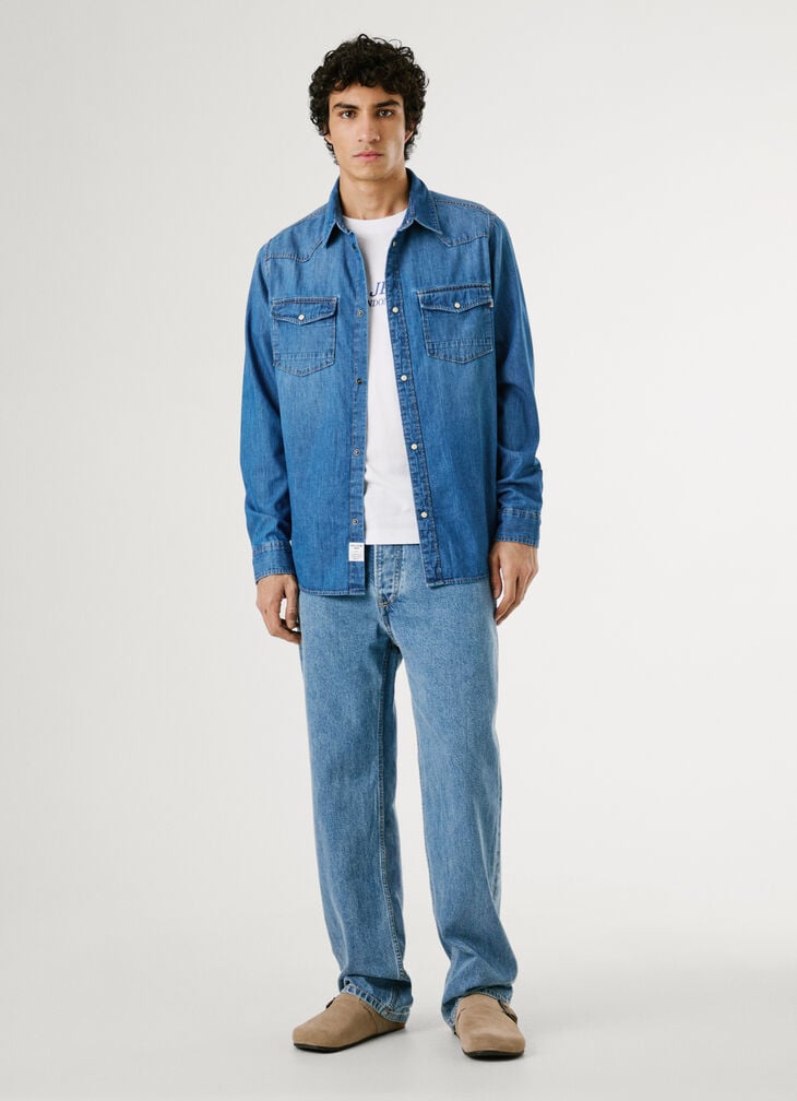 Pepe Jeans Regular Fit Denim Shirt