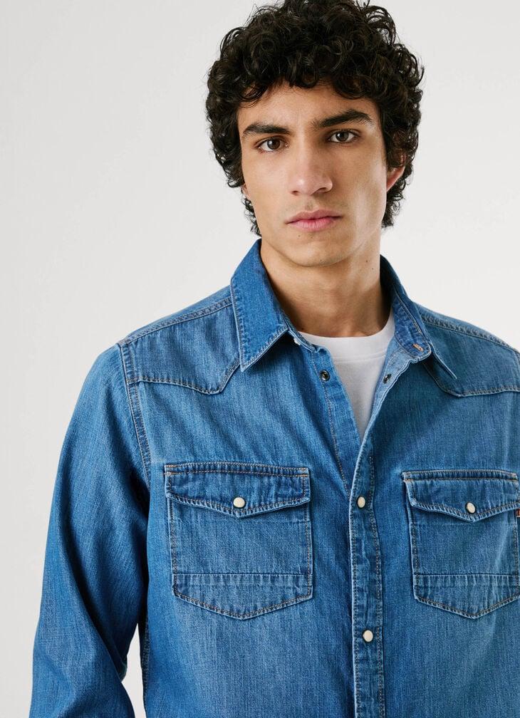Pepe Jeans Regular Fit Denim Shirt