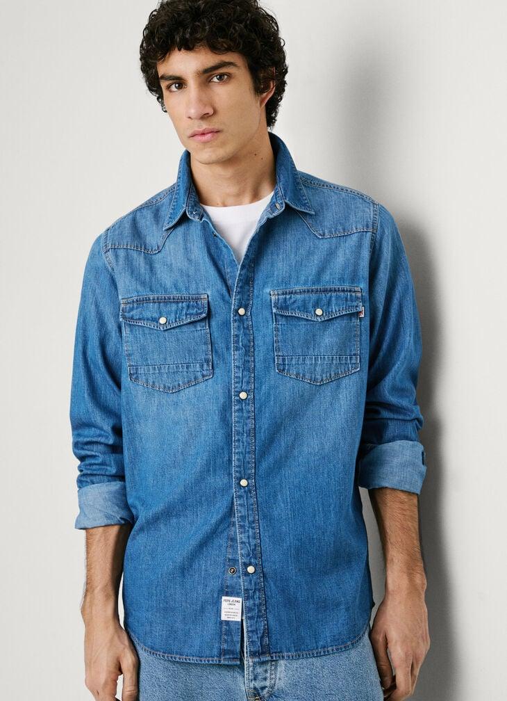 Pepe Jeans regular fit denim shirt