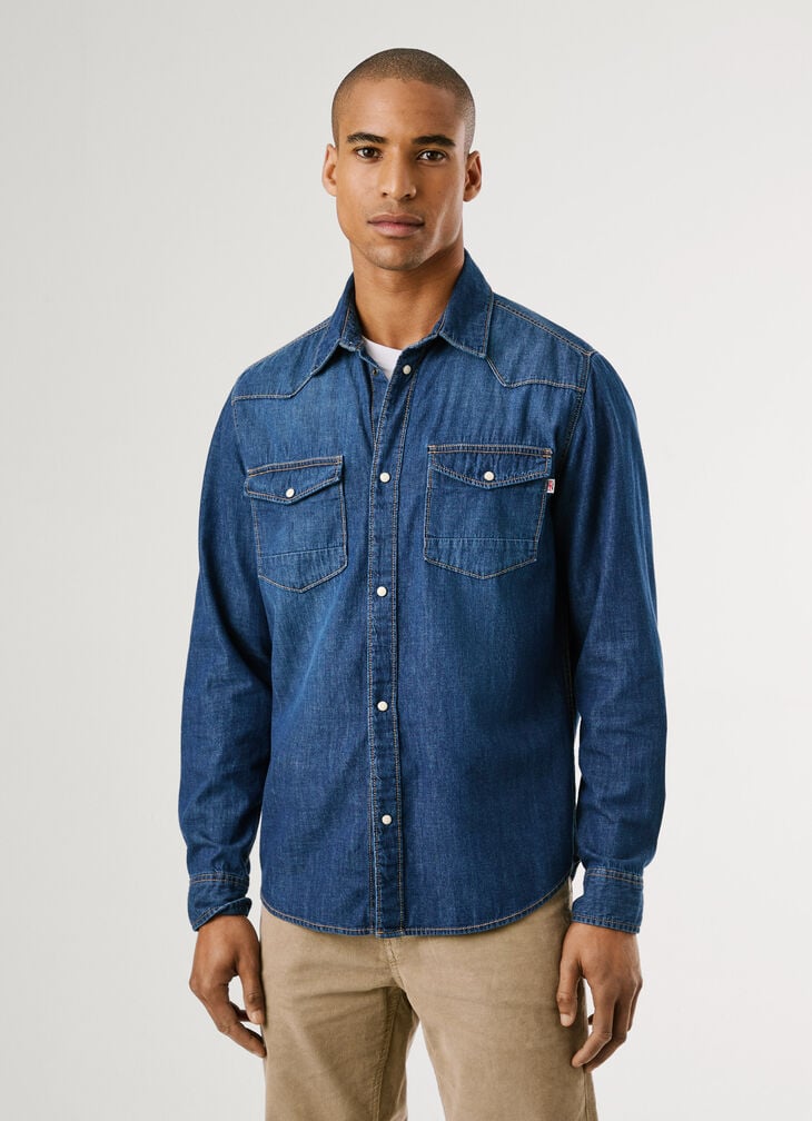 Pepe Jeans Regular Fit Denim Shirt